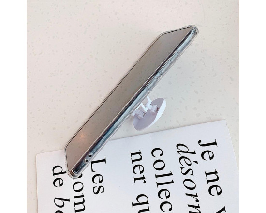Силиконовый чехол с принтом и попсокетом для Xiaomi Redmi Note 10/10s Чёрный