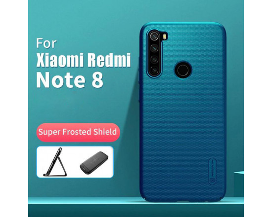Чехол бампер Nillkin Frosted shield для Xiaomi Redmi Note 8 Синий