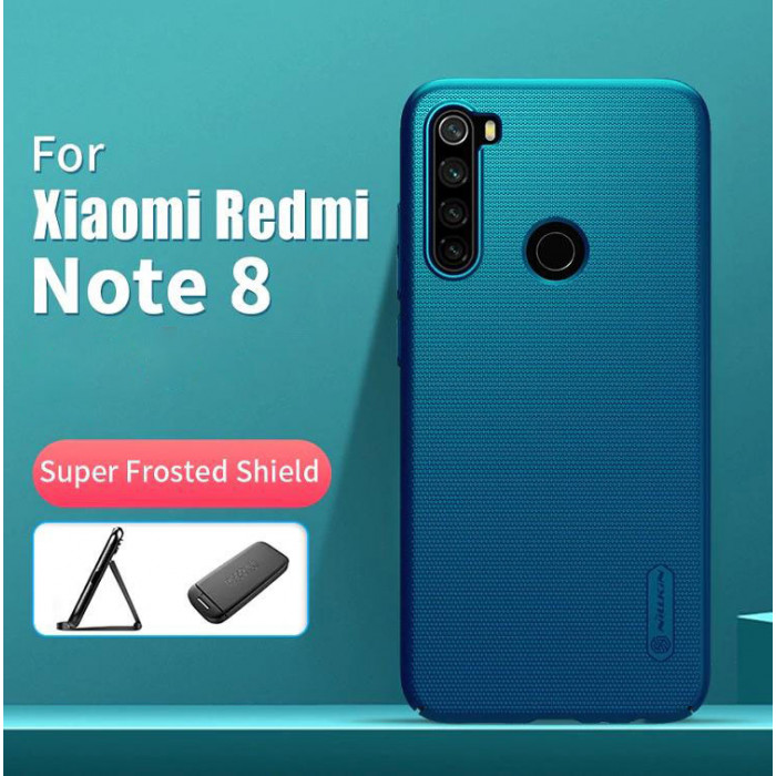 Чохол бампер Nillkin Frosted shield для Xiaomi Redmi Note 8 Синій