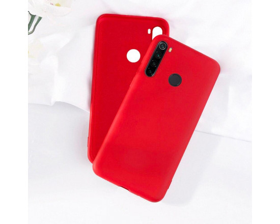 Силиконовый чехол Soft Touch для Xiaomi Redmi Note 8T Красный