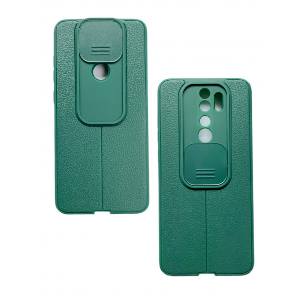 Силиконовый бампер с защитой для камеры для Xiaomi Redmi Note 8 Pro Зелёный