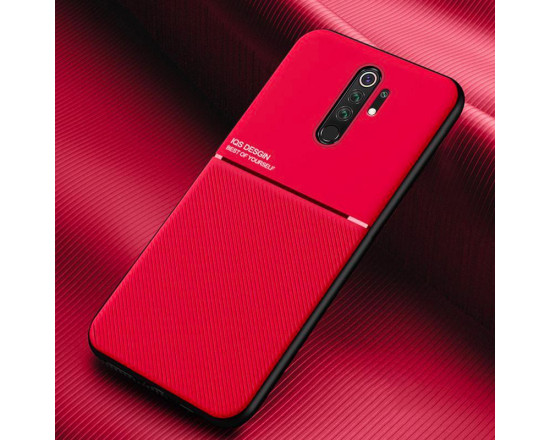 Силиконовый чехол IQS Design для Xiaomi Redmi Note 8 Pro Красный
