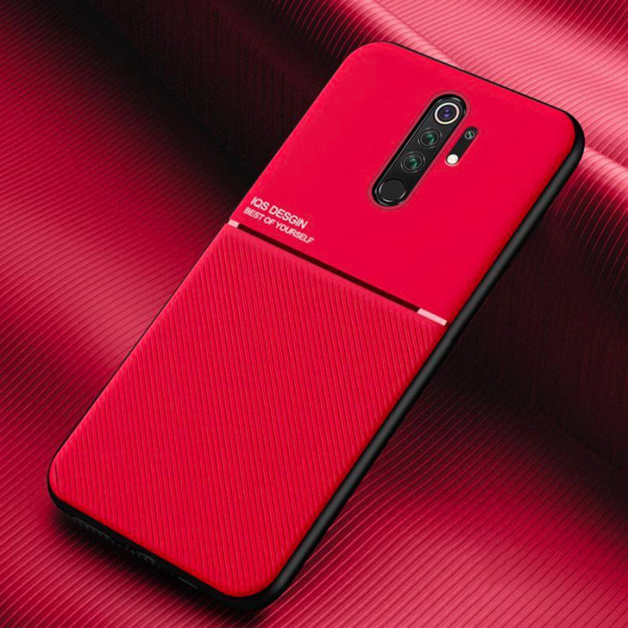 Силиконовый чехол IQS Design для Xiaomi Redmi Note 8 Pro Красный