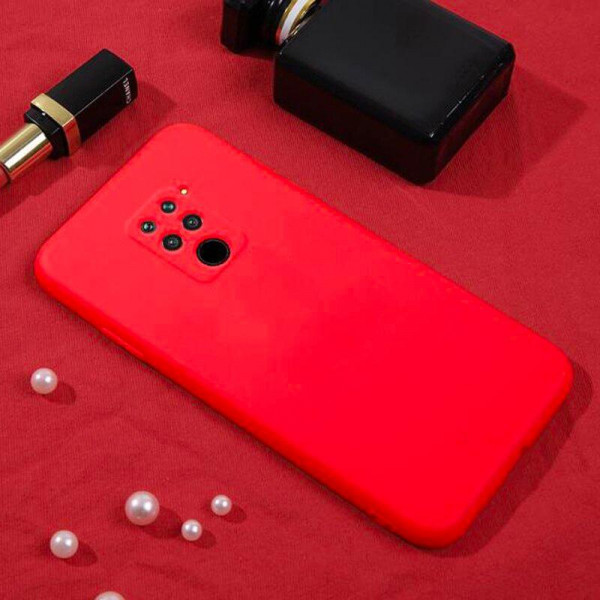 Силиконовый чехол Soft Touch для Xiaomi Redmi Note 9 Красный