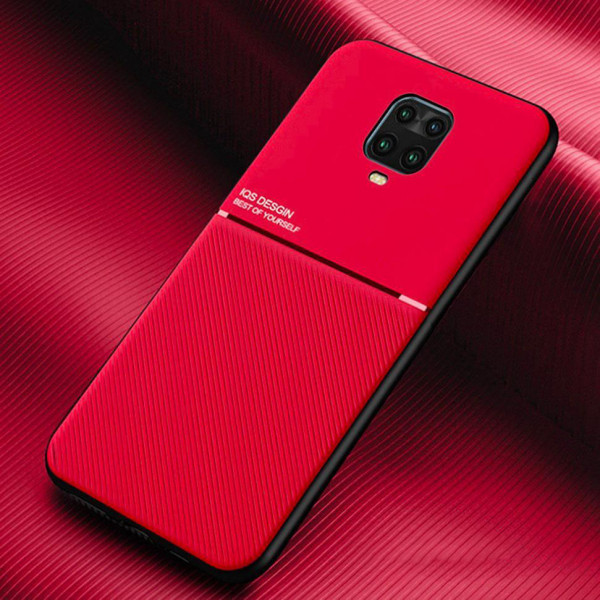 Силиконовый чехол IQS Design для Xiaomi Redmi Note 9s/Pro Красный