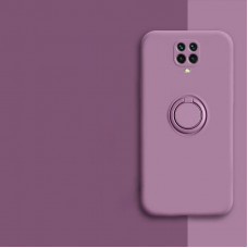 Силиконовый чехол Soft Touch с кольцом-держателем для Xiaomi Redmi Note 9s/Pro Фиолетовый