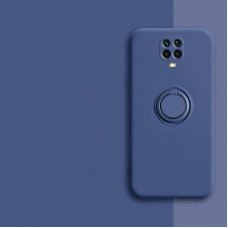 Силіконовий чохол Soft Touch з кільцем-тримачем для Xiaomi Redmi Note 9s/Pro Синій