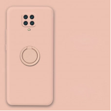 Силиконовый чехол Soft Touch с кольцом-держателем для Xiaomi Redmi Note 9s/Pro Розовый