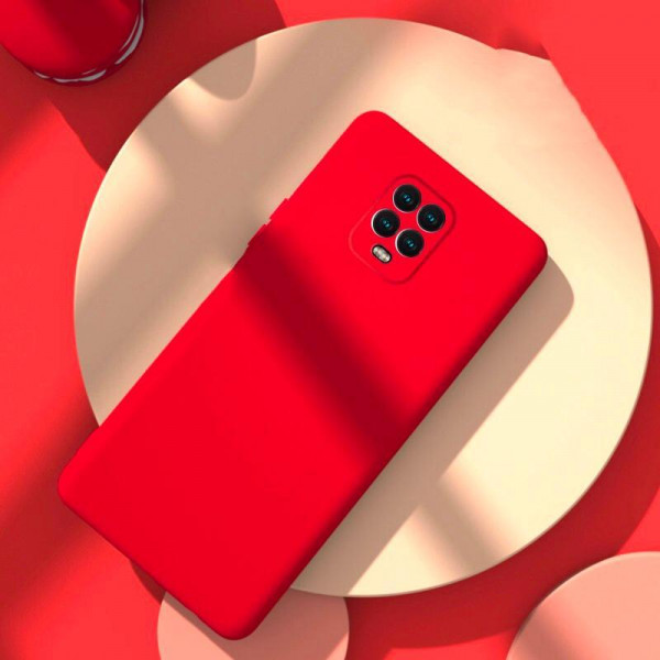 Силиконовый чехол Soft Touch для Xiaomi Redmi Note 9s/Pro Красный