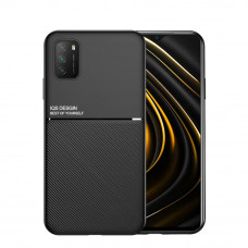 Силиконовый чехол IQS Design для Xiaomi Poco M3 Черный