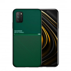 Силиконовый чехол IQS Design для Xiaomi Poco M3 Зелёный