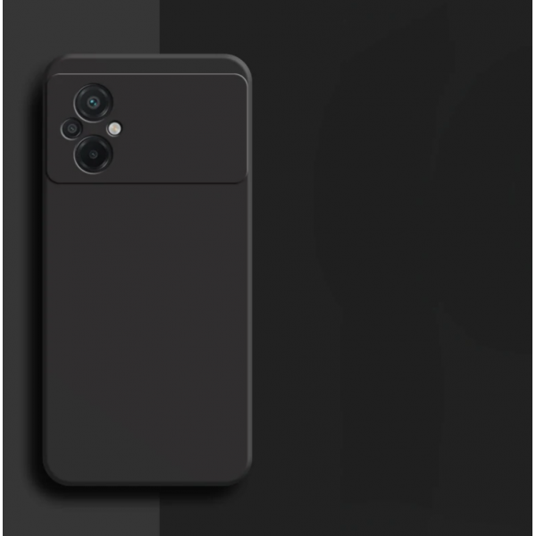 Силиконовый чехол Soft Touch для Xiaomi Poco M5 Черный