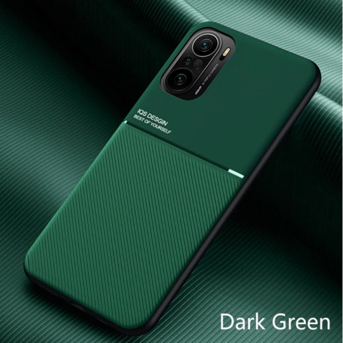 Силиконовый чехол IQS Design для Xiaomi Poco F3 Зелёный