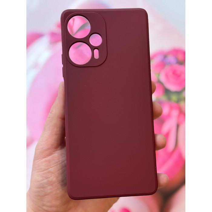 Силиконовый чехол Soft Touch для Xiaomi Poco F5 Бордовый