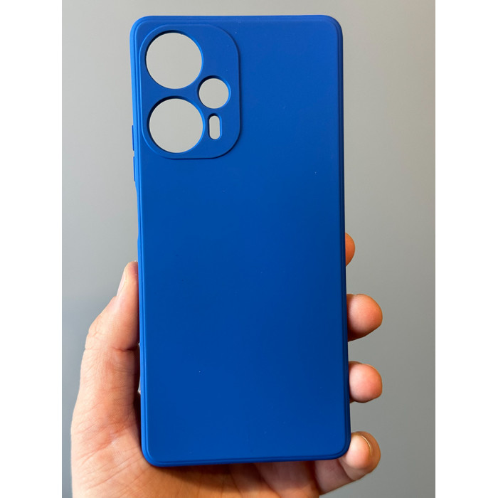 Силиконовый чехол Soft Touch для Xiaomi Poco F5 Синий