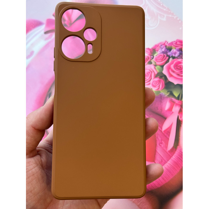 Силиконовый чехол Soft Touch для Xiaomi Poco F5 Коричневый