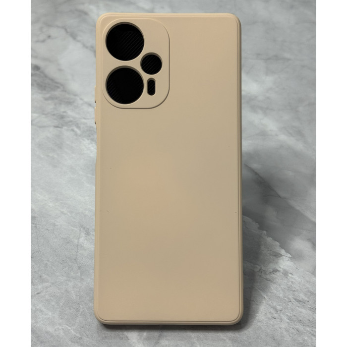 Силіконовий чохол Soft Touch для Xiaomi Poco F5 Бежевий