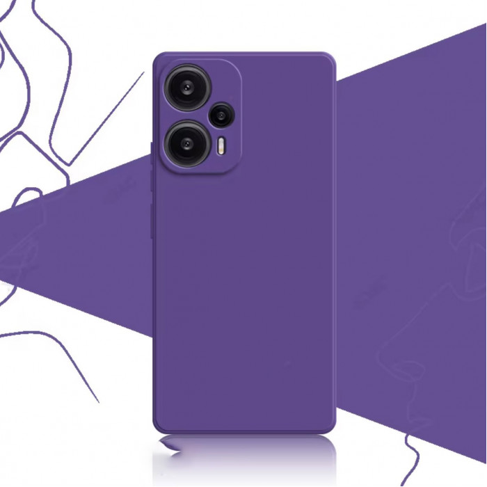 Силиконовый чехол Soft Touch для Xiaomi Poco F5 Фиолетовый