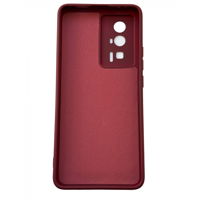 Силиконовый чехол Soft Touch для Xiaomi Poco F5 Pro Бордовый