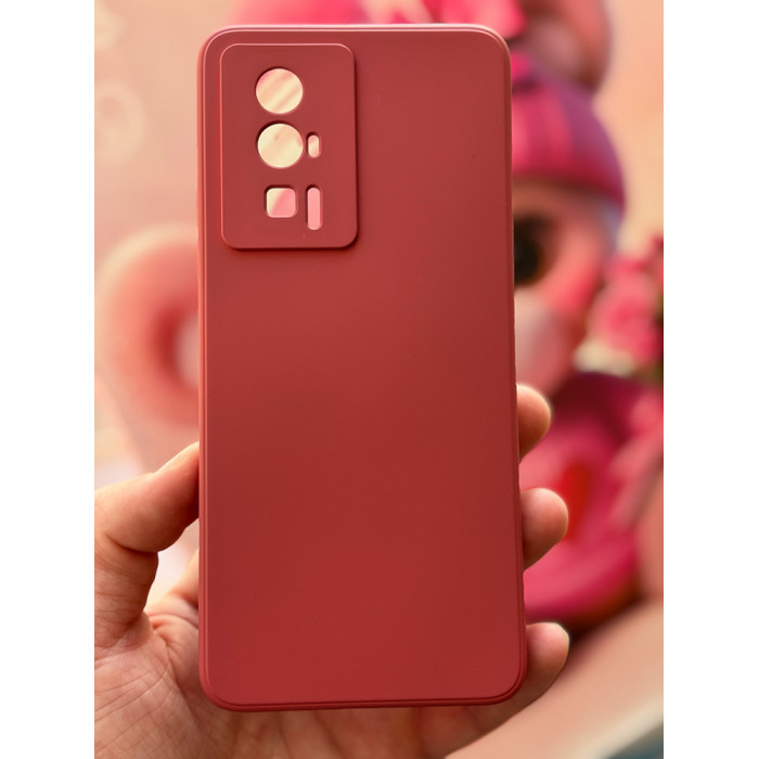 Силиконовый чехол Soft Touch для Xiaomi Poco F5 Pro Бордовый