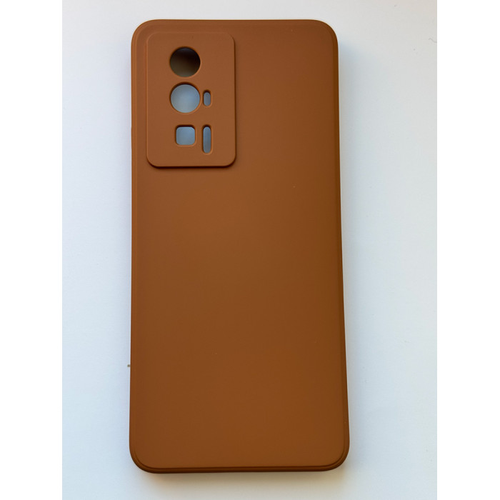 Силиконовый чехол Soft Touch для Xiaomi Poco F5 Pro Коричневый