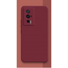 Силиконовый чехол Soft Touch для Xiaomi Poco F5 Pro Бордовый