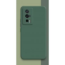 Силиконовый чехол Soft Touch для Xiaomi Poco F5 Pro Тёмно-зеленый