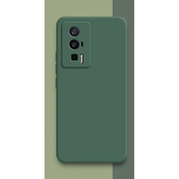 Силиконовый чехол Soft Touch для Xiaomi Poco F5 Pro Тёмно-зеленый