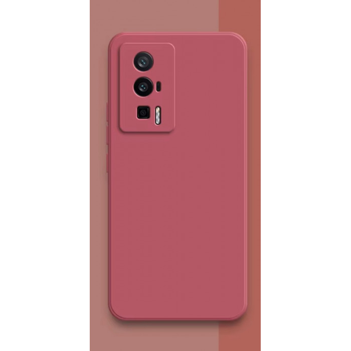 Силиконовый чехол Soft Touch для Xiaomi Poco F5 Pro Малиновый