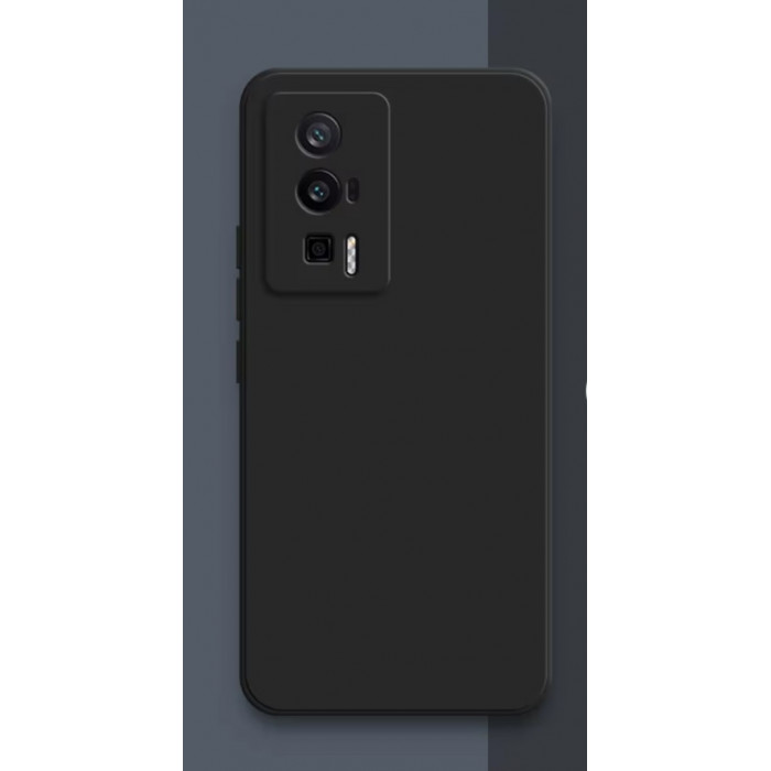 Силиконовый чехол Soft Touch для Xiaomi Poco F5 Pro Чёрный