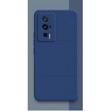 Силиконовый чехол Soft Touch для Xiaomi Poco F5 Pro Темно-синий