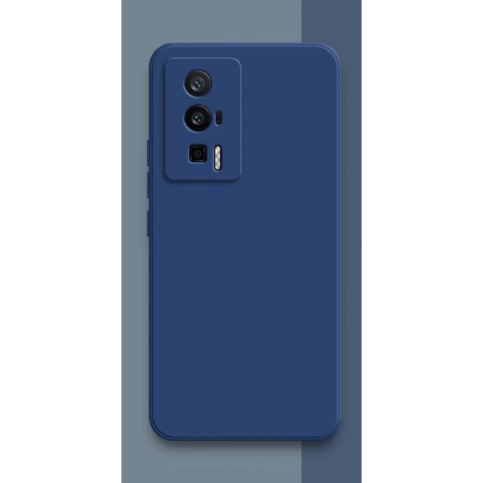 Силиконовый чехол Soft Touch для Xiaomi Poco F5 Pro Темно-синий
