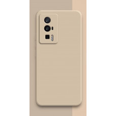 Силиконовый чехол Soft Touch для Xiaomi Poco F5 Pro Бежевый