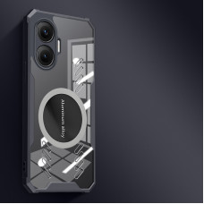 Графеновый прозрачный чехол с теплоотводом и MagSafe для Xiaomi Poco F7 Черный