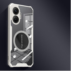 Графеновый прозрачный чехол с теплоотводом и MagSafe для Xiaomi Poco F7 Белый