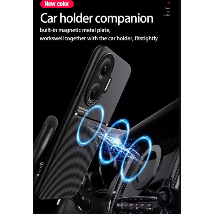 Силиконовый чехол IQS Design для Xiaomi Poco F7 Черный