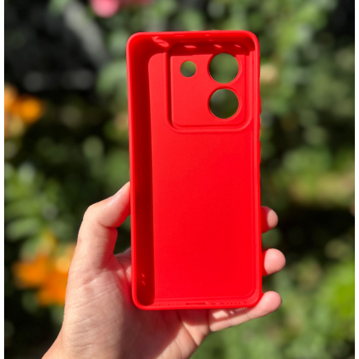 Силиконовый чехол Pro Camera для Xiaomi Poco M7 Pro 5G Красный