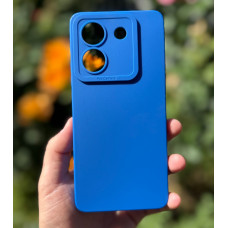 Силиконовый чехол Pro Camera для Xiaomi Poco M7 Pro 5G Тёмно-синий