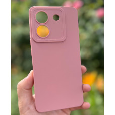 Силиконовый чехол Pro Camera для Xiaomi Poco M7 Pro 5G Розовый