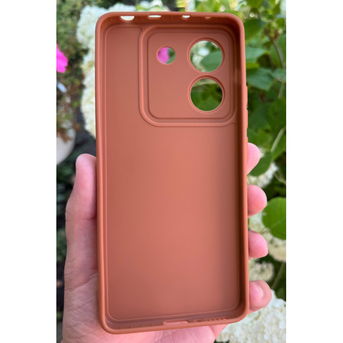 Силиконовый чехол Pro Camera для Xiaomi Poco M7 Pro 5G Розовый