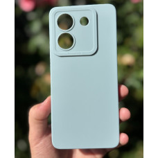 Силиконовый чехол Pro Camera для Xiaomi Poco M7 Pro 5G Голубой
