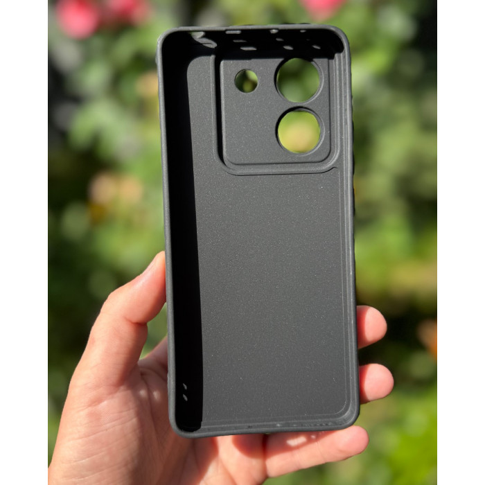 Силиконовый чехол Pro Camera для Xiaomi Poco M7 Pro 5G Чёрный