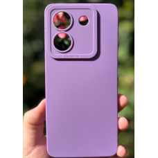 Силиконовый чехол Pro Camera для Xiaomi Poco M7 Pro 5G Лавандовый
