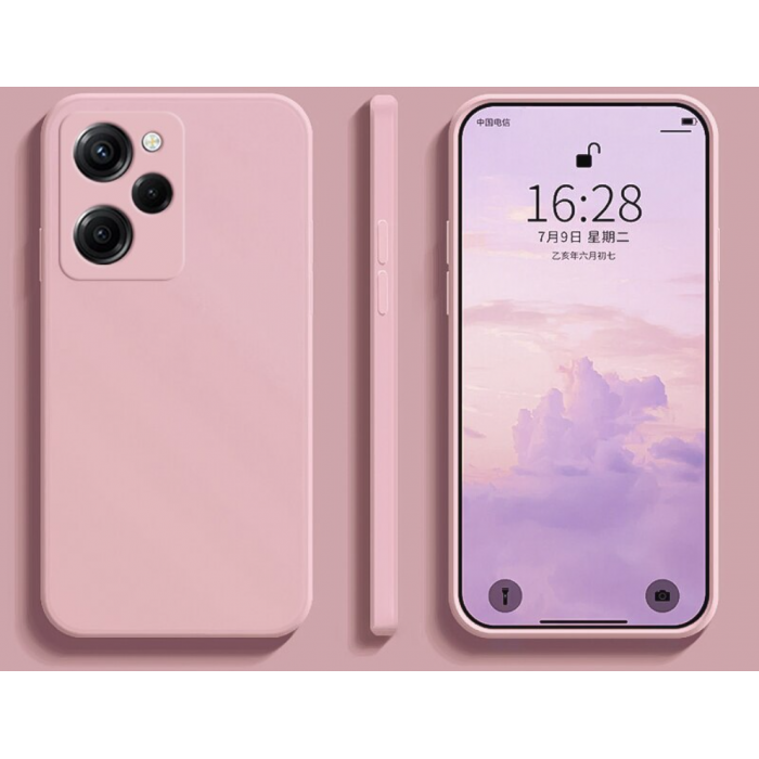 Силиконовый чехол Soft Touch для Xiaomi Poco X5 Pro 5G Розовый