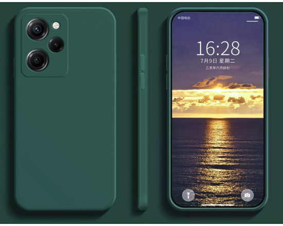 Силиконовый чехол Soft Touch для Xiaomi Poco X5 Pro 5G Тёмно-зеленый