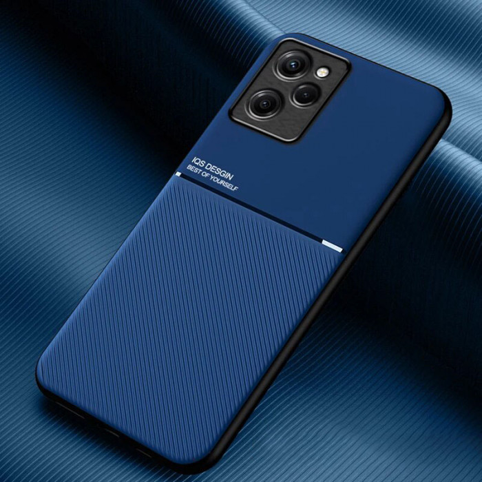 Силиконовый чехол IQS Design для Xiaomi Poco M6 Pro 5G Синий