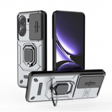Чохол протиударний Camshield для Xiaomi Poco X7 Pro 5G з кільцем-тримачем Сріблястий