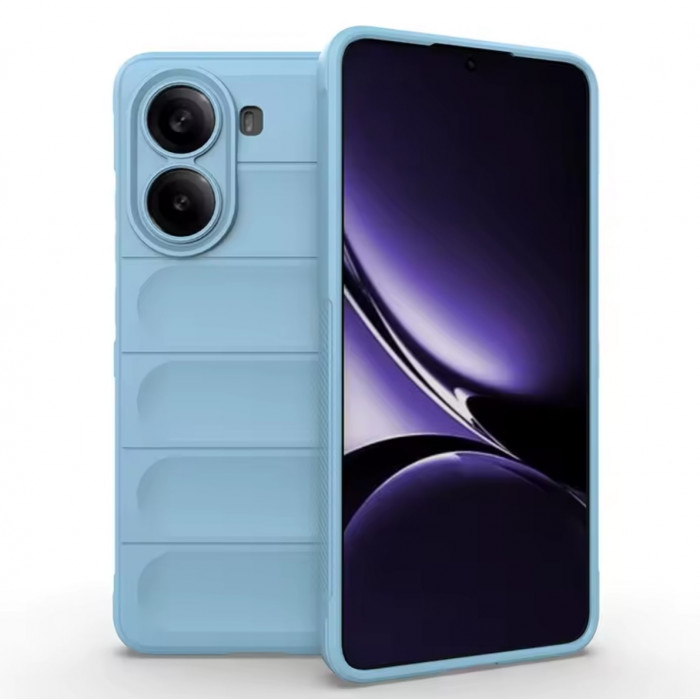 Силіконовий протиударний чохол для Xiaomi Poco X7 Pro 5G Блакитний