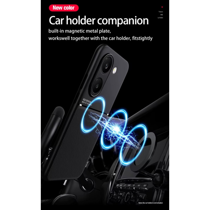 Силиконовый чехол IQS Design для Xiaomi Poco X8 Pro 5G Черный