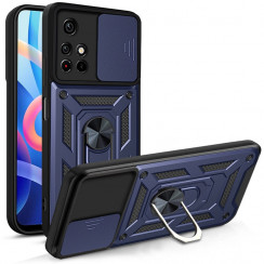 Протиударний чохол Camshield для Xiaomi Redmi Note 11S 5G з кільцем-тримачем Синій